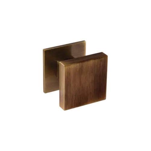 Pull knob plain square 50x50mm