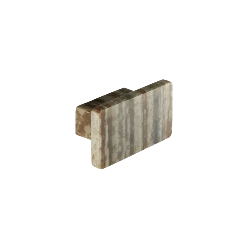 Cabinet knob RECTANGLE Striped marble
