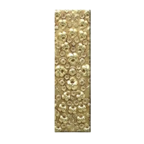 Plaque de tirage rectangle FLOWER 300x75mm