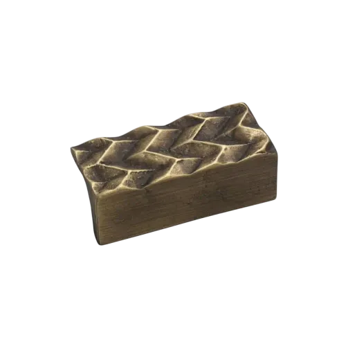 Plaque de tirage rectangle ORIGAMI 75x37mm