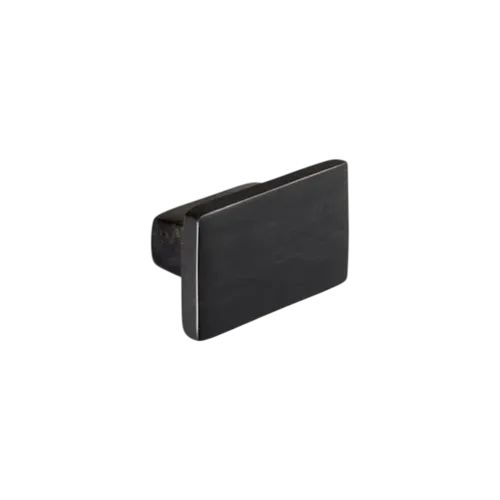 Cabinet knob RECTANGLE Black horn